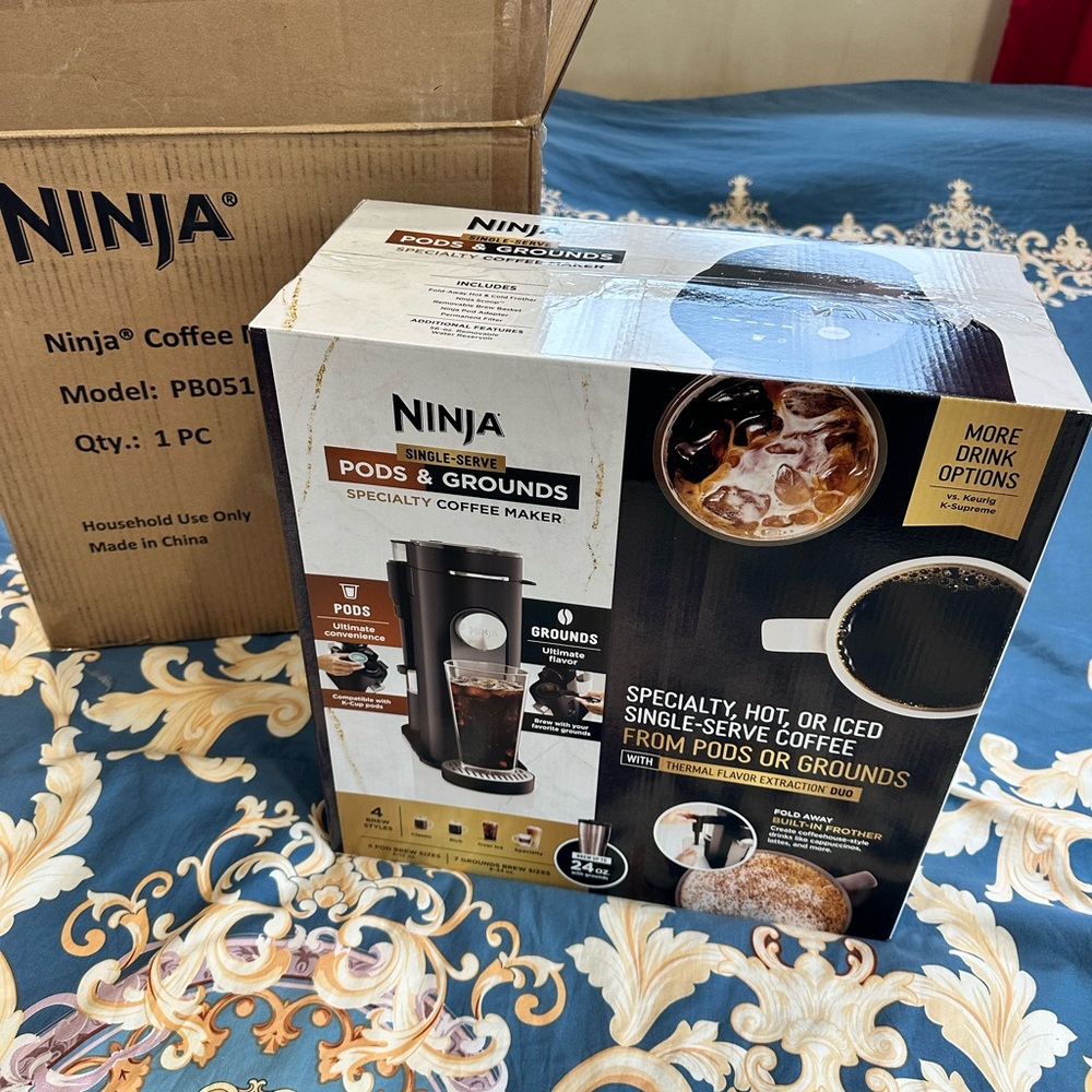 Ninja Specialty Coffee Maker with Black and Silver Accents